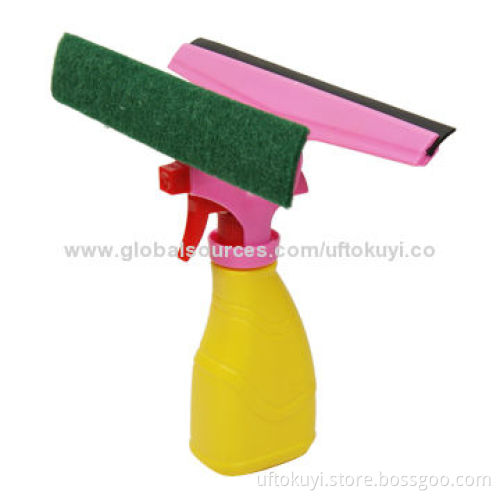 2-in-1 Window Cleaner with 300mL Bottle Volume, Sized 250*125*245mm